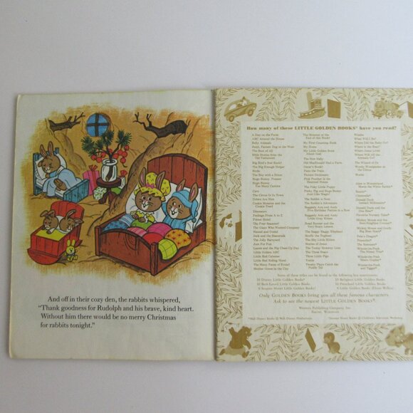 Rudolph the Red-Nosed Reindeer Plush Toy & Golden Book Rudolph Shines Again - Picture 12 of 13